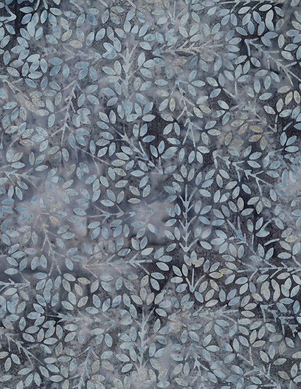WP Shoreline - Packed Leaves Dusty Blue