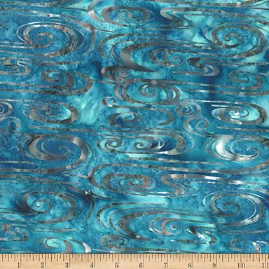 HF Bali Batiks Summer Zen - Water - Riviera