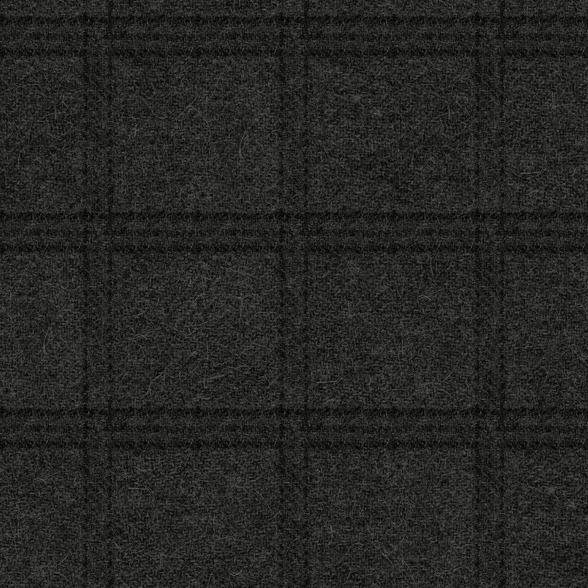 MS Woolies Flannel - Tartan Grid - Charcoal