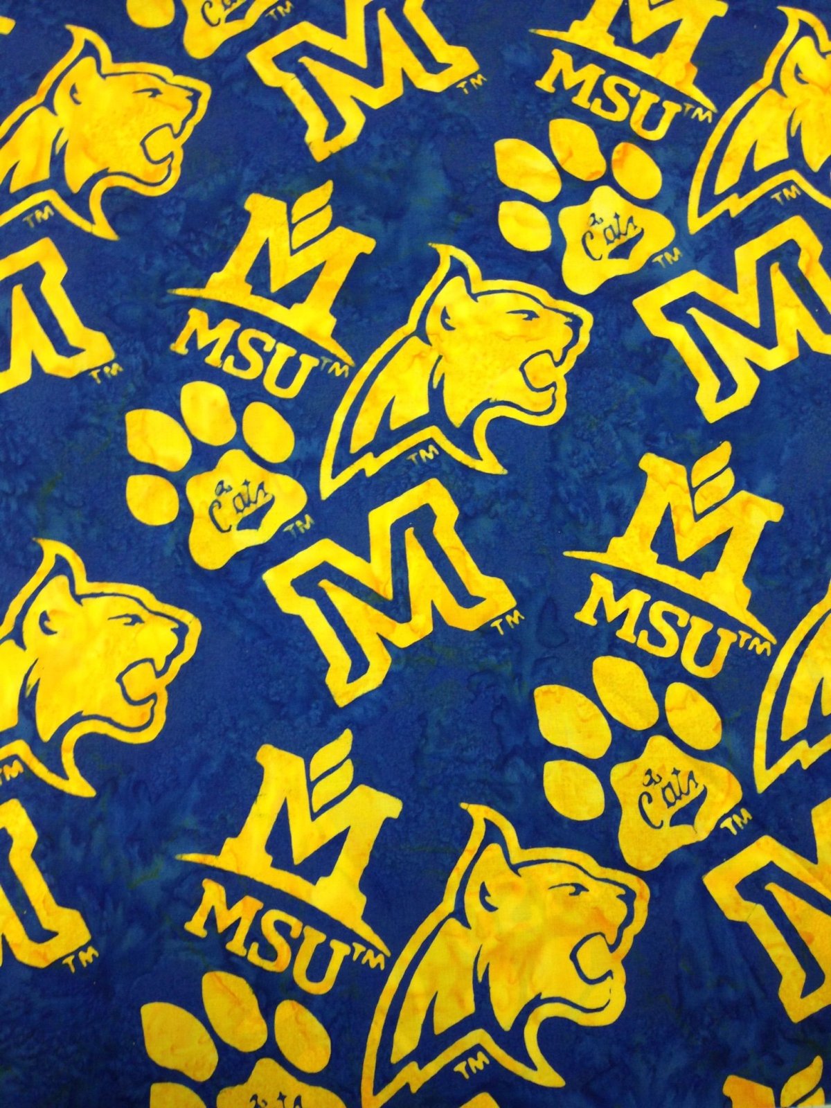 HF Custom Batik - Montana State University Bobcats - Cobalt