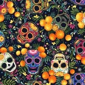 OF - Day of the Dead - Skulls Black