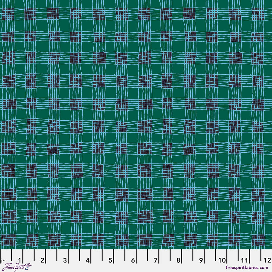 FS Kaffe Fassett February 2025 - Gingham Aqua