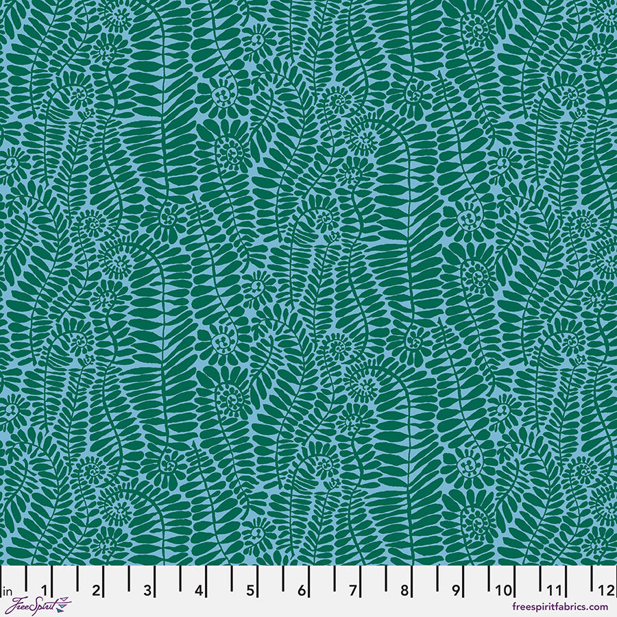 FS Kaffe Fassett February 2025 - SM Fronds - Turquoise