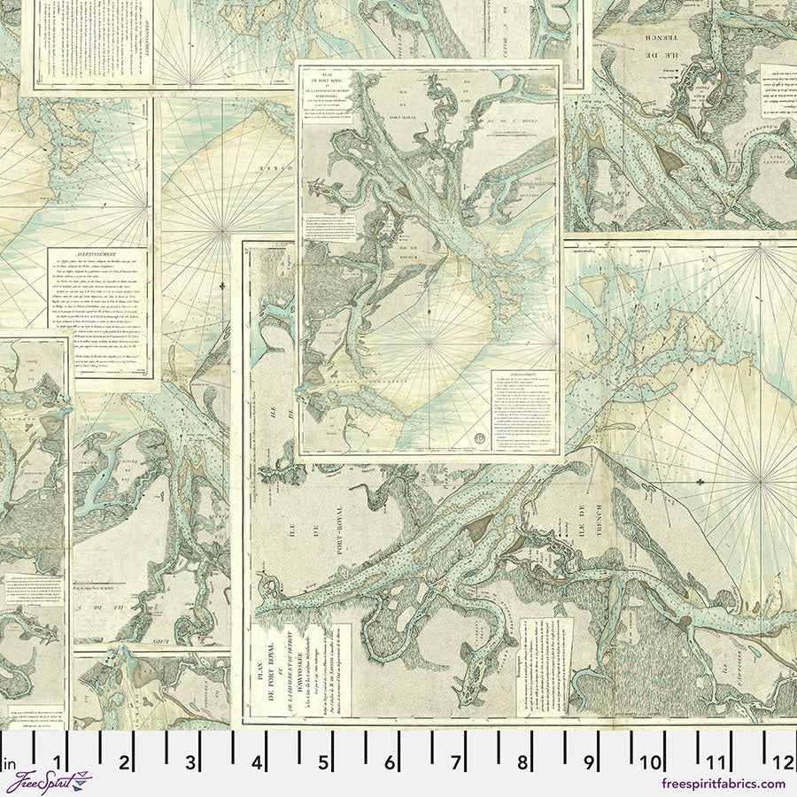 FS Tim Holtz Palette Teal - Map