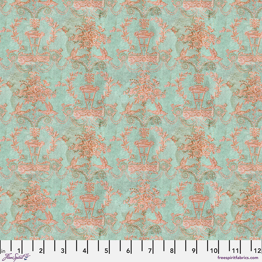 FS Tim Holtz Palette Teal - Wallpaper