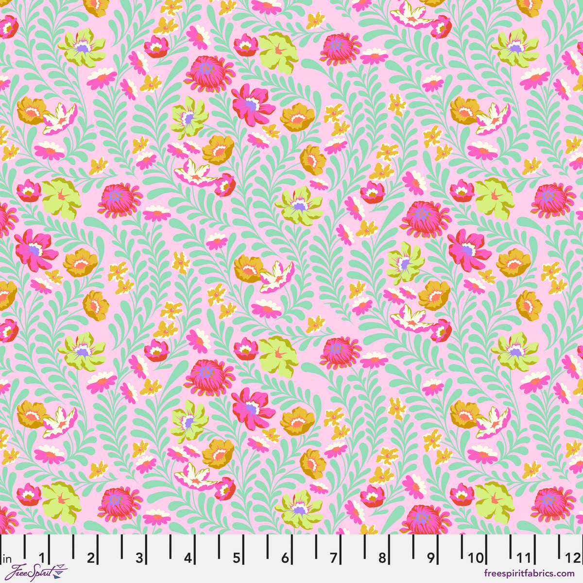 FS Tula Pink Untamed - Flowerfield Lunar
