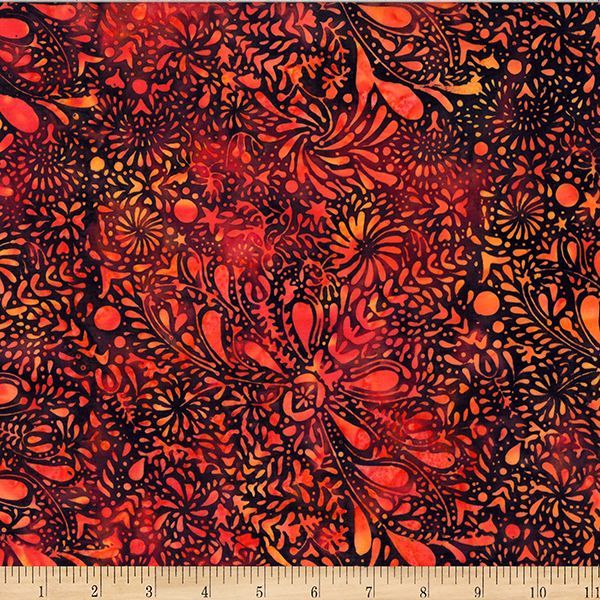 HF Bali Batik Dragonfly - Paprika