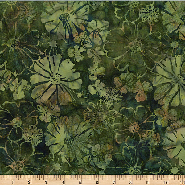 HF Bali Batik Bold Floral - Olive