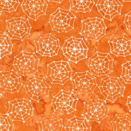 RB Expressions Batiks Fright this Way - Tangerine
