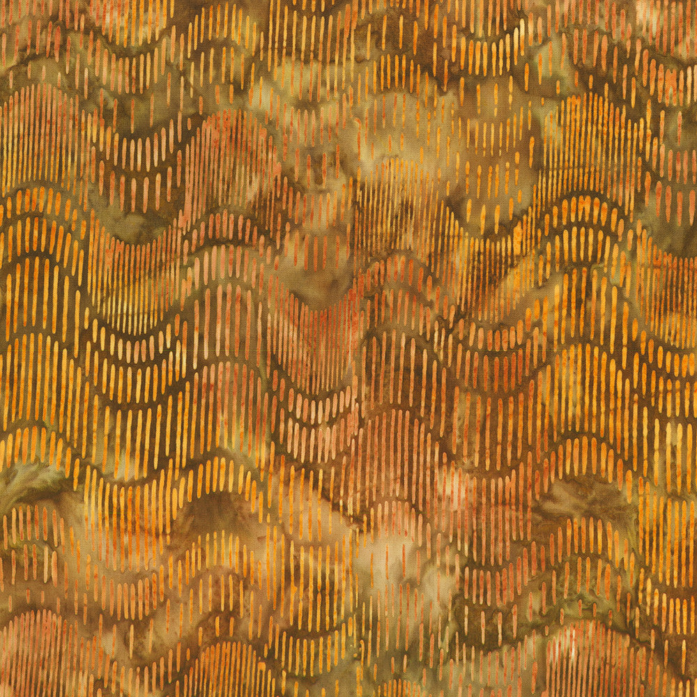 RK Artisan Batiks: Geo Earth - Cinnamon