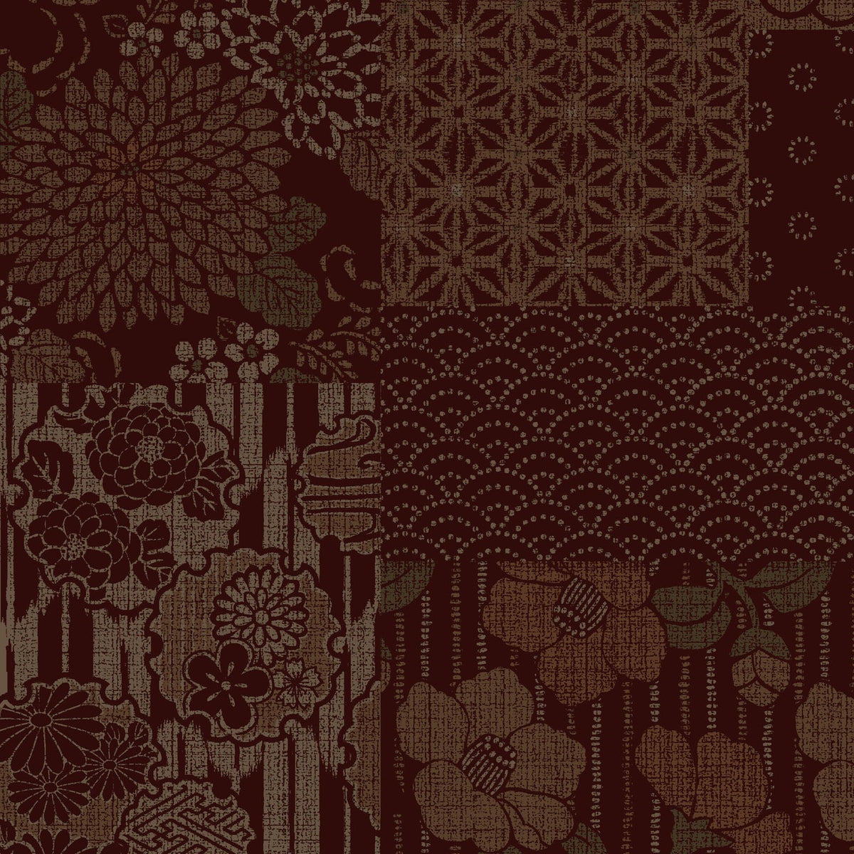 ES Hanaichimonme - Dobby Poppies - Brown