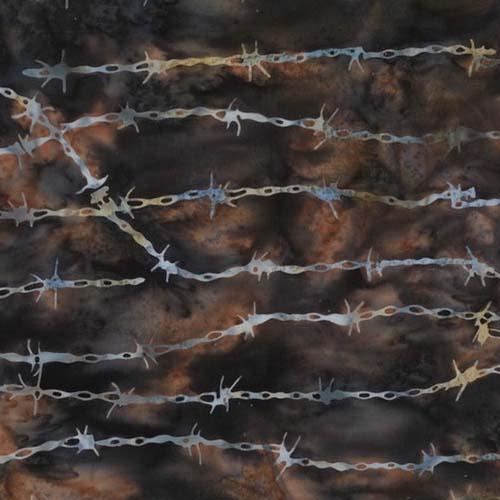 HF Bali Batik Custom - Barbed Wire - Walnut