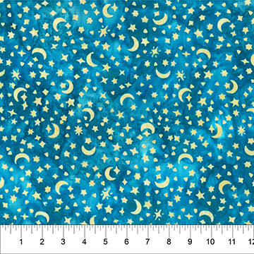 BB Haunted House - Stars - Bright Blue