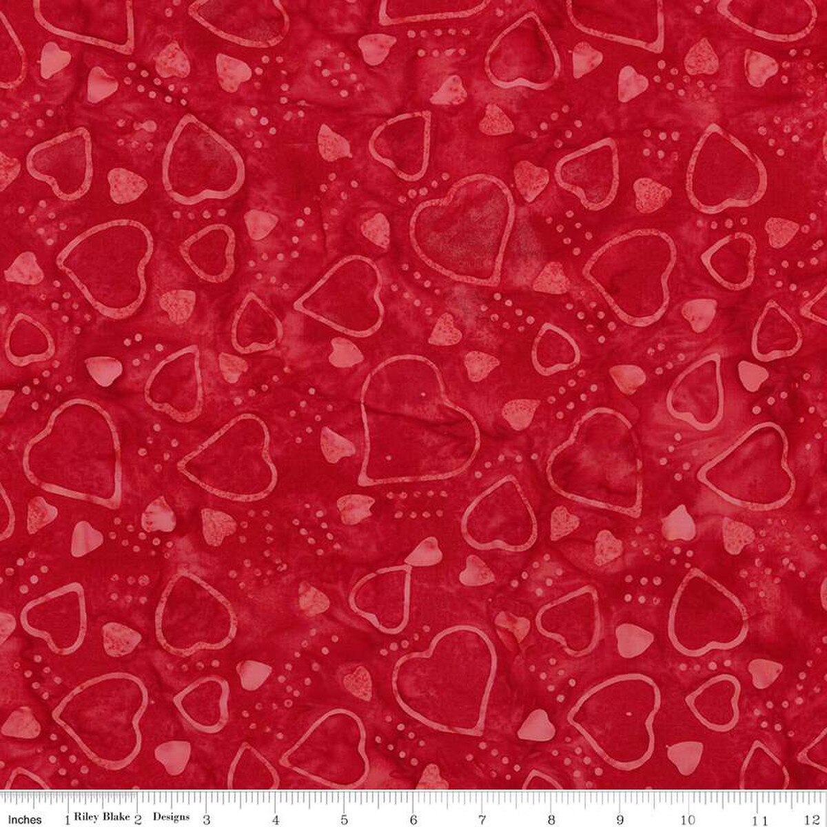 RB Expressions Batiks Love Punch - Red Red