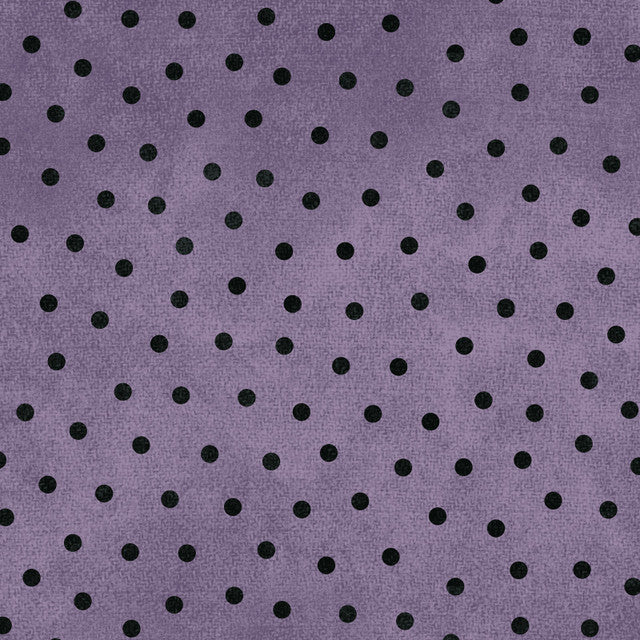 MS Woolies Flannel - Polka Dots - Purple