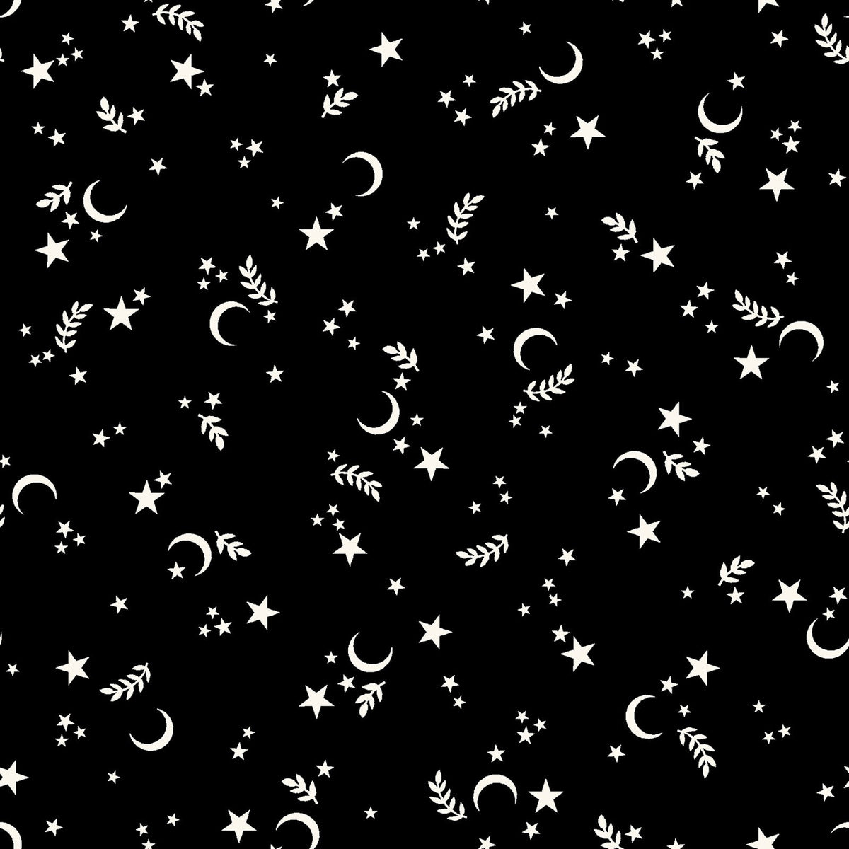 MS Goth Gardens - Star and Moons - Black