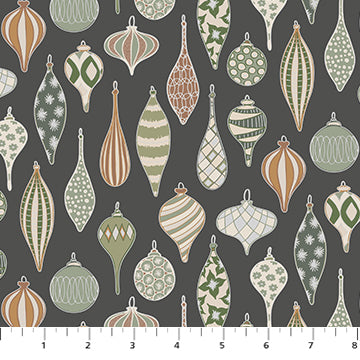 FF- Snowfall - Ornaments - Gray