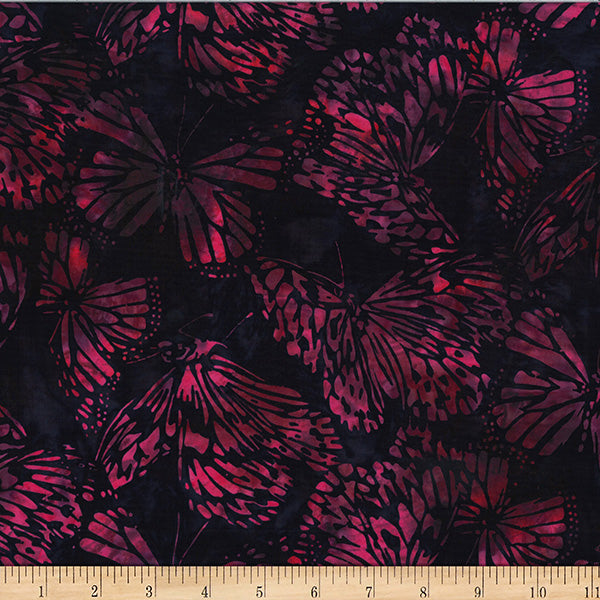 HF Bali Batik Monarch Migration - Deep Fuchsia
