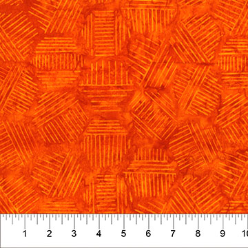 BB Hexies - Turquoise - Pumpkin