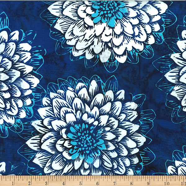 HF Bali Batik Dahlia - Navy
