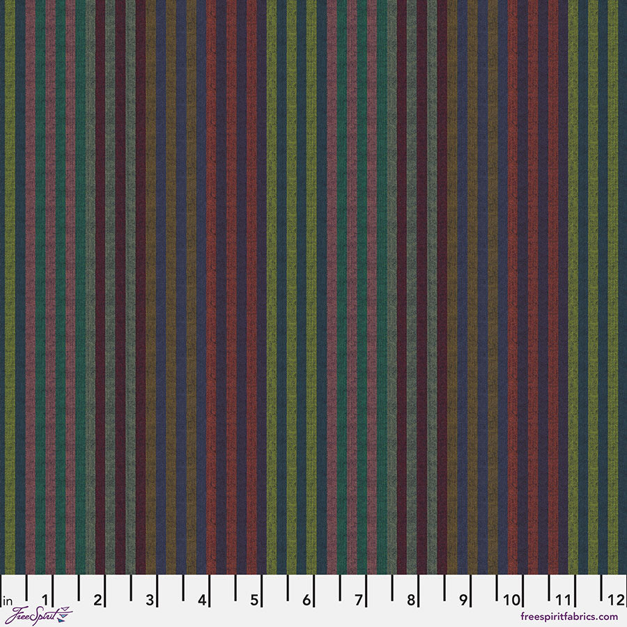 FS Kaffe Fassett Woven Stripes - Caterpillar Stripe - Twilight