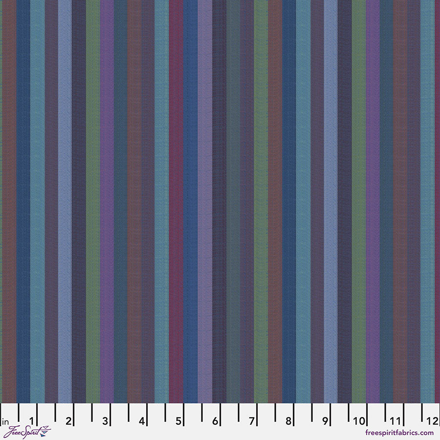 FS Kaffe Fassett Woven Stripes - Narrow Stripe - Blue