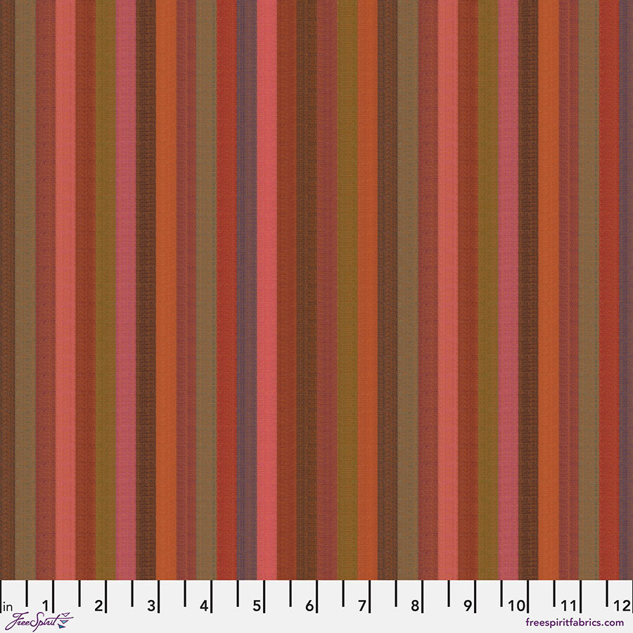 FS Kaffe Fassett Woven Stripes - Narrow Stripe - Tomato