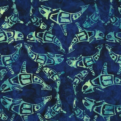 HF Bali Batik Alaskan Custom - Orca - Navy