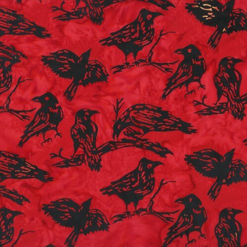 HF Bali Batik Alaskan Custom - Ravens - Red