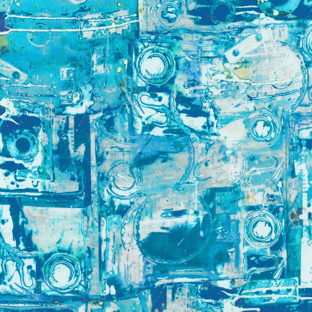 RK Wishwell: Industrial Imprints - Cerulean