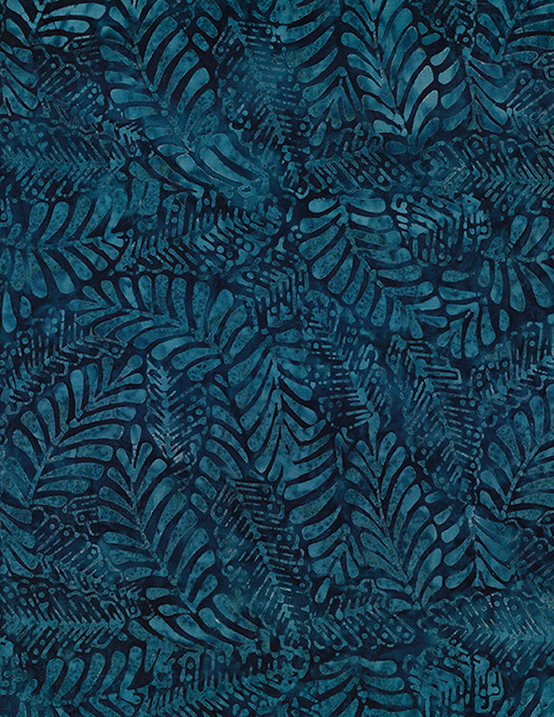 WB Plum Bouquet - Large Leaves - Dark Blue