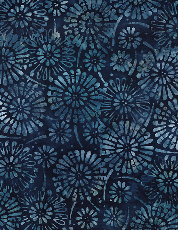 WP Shoreline - Flower Burst - Dark Blue