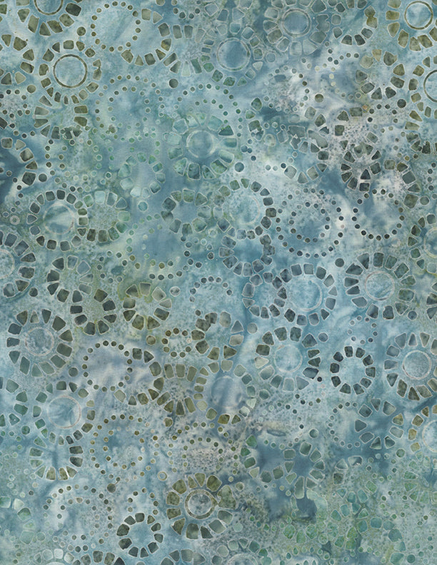 WP Shoreline - Mosaic Circles - Blue/Green