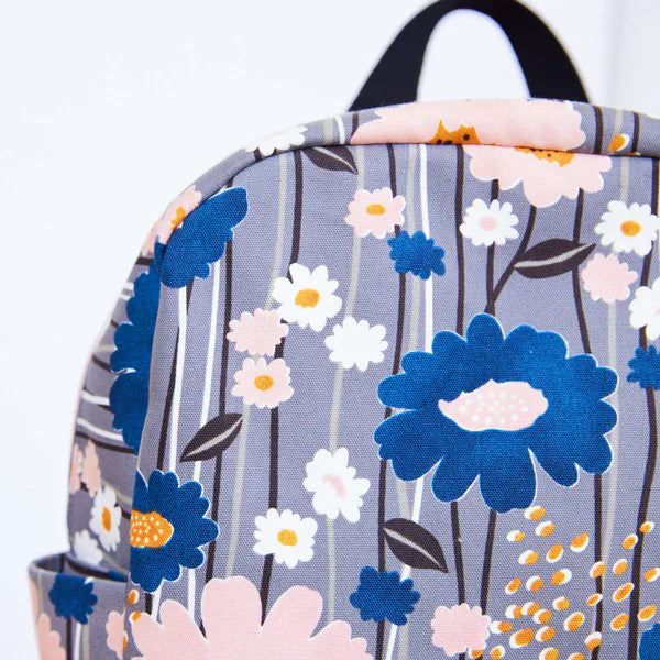 ES Kokka Sopo Retro - Big Flower - Pink/Blue