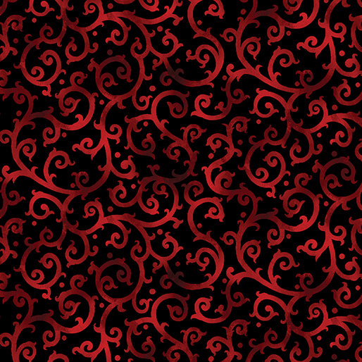 BX Christmas Spirit - Scrolling Splendor Scarlet/Black
