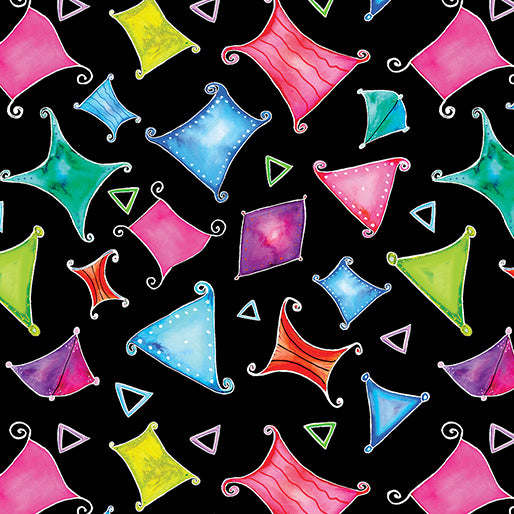 BX Color & Light - Floating Shapes Black/Multi