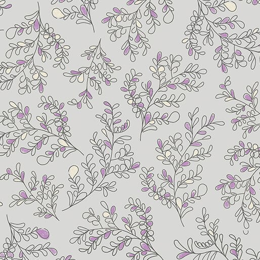 BX Bee Haven - Leafy Loops Grey