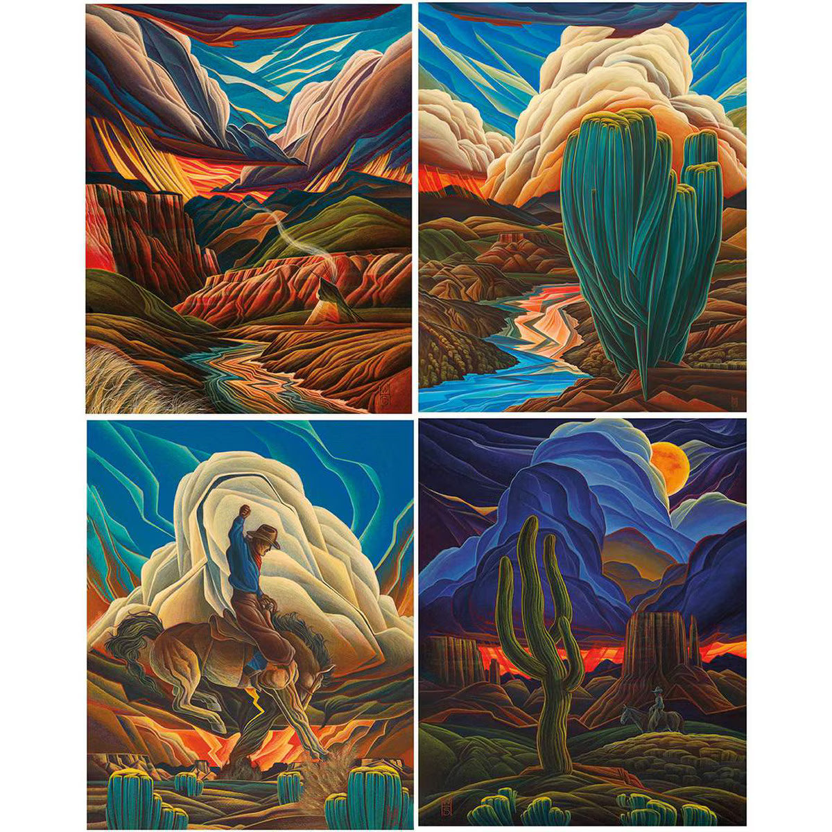 RB Expressions Batiks Western Reflections - Panel Bundle