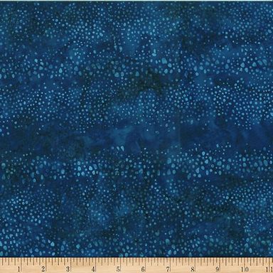 HF Bali Batiks Abstract Dots - Navy