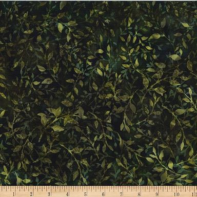 HF Bali Batiks Leafy - Verde