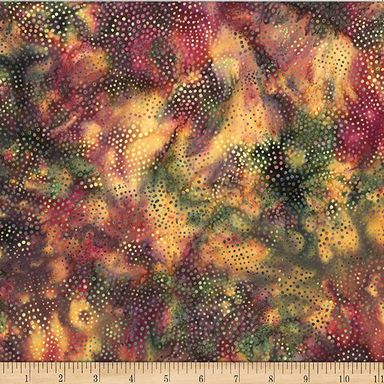 HF Bali Batiks Dotty Scallop - Christmas