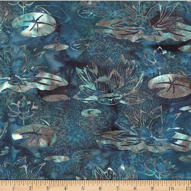 HF Bali Batiks Summer Zen - Lillies - Rocky