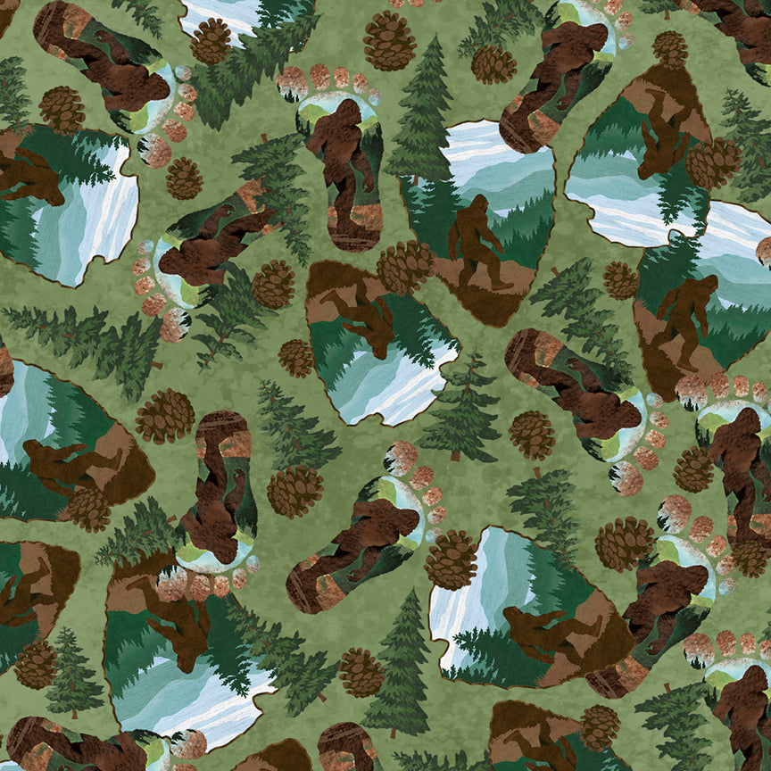 PB- Bigfoot Contry Sasquatch Toss Green
