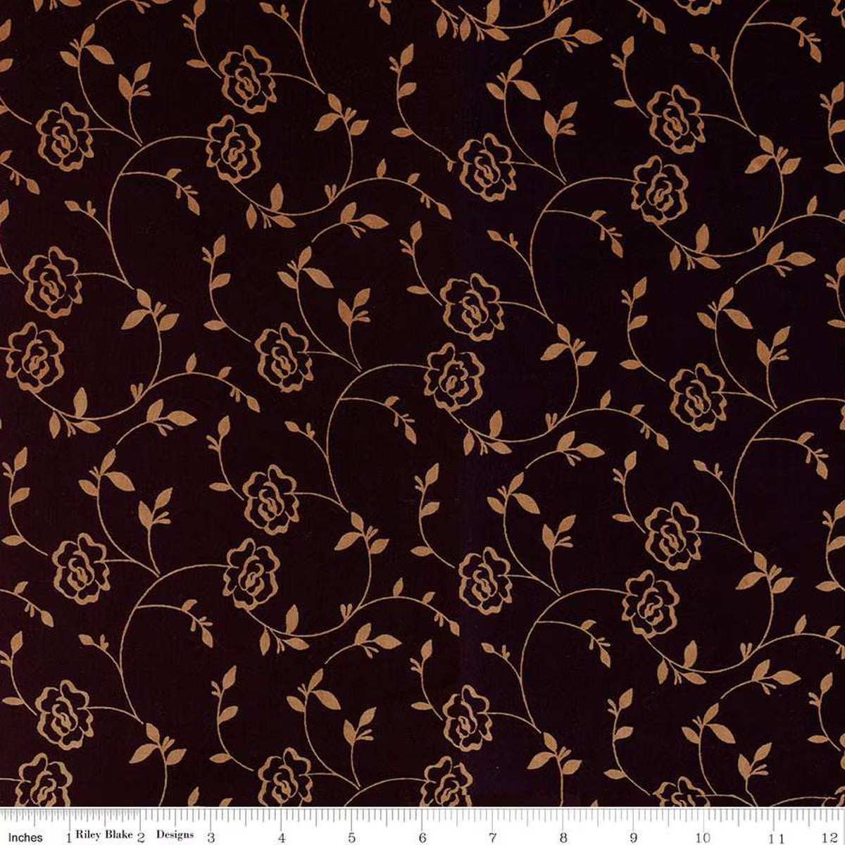 RB Rosarium Sew Soft Rayon Batik - Black Bean