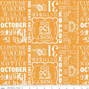 RB Costume Maker's Act II - Ticket Text - Orange