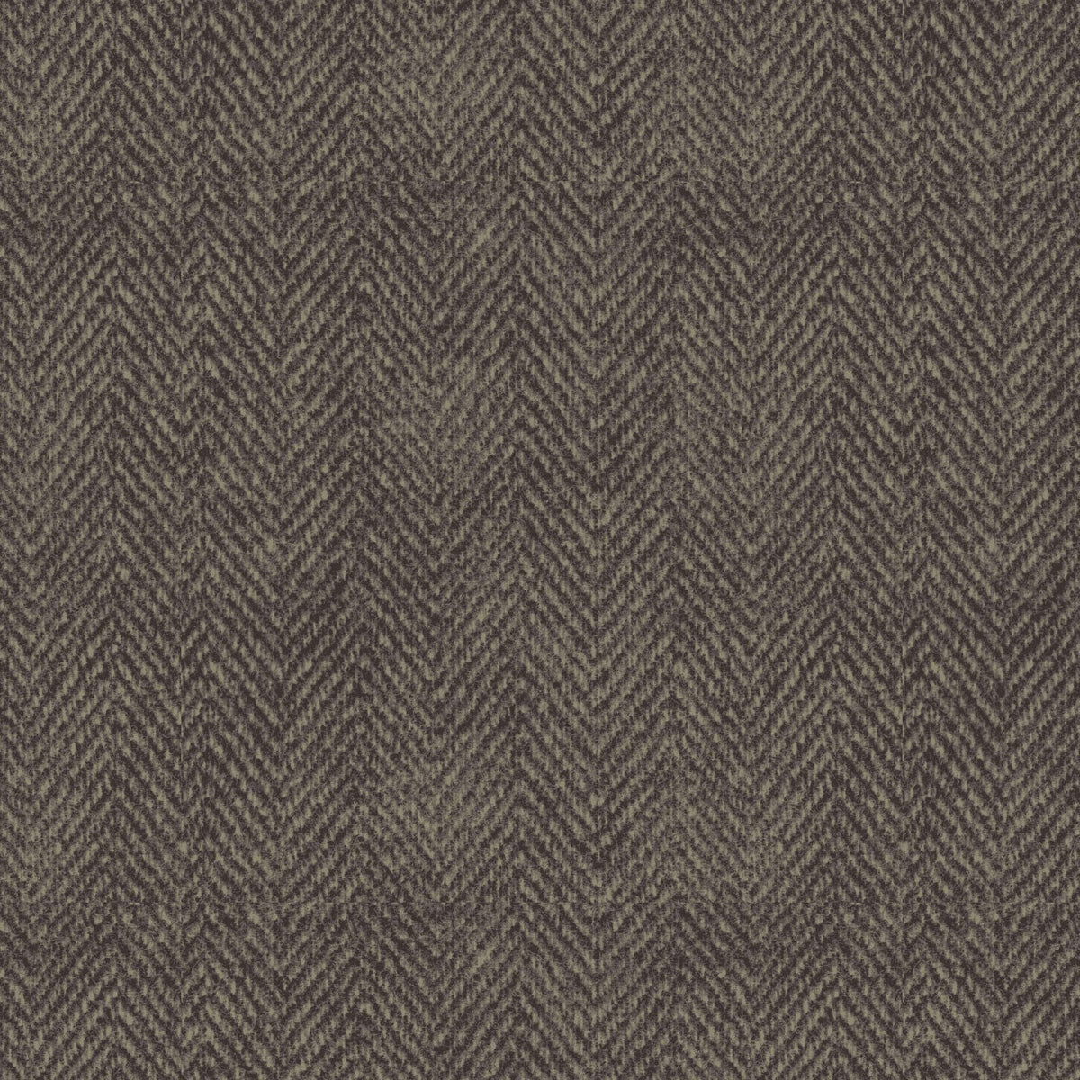 MS Woolies Flannel - Herringbone - Black Brown