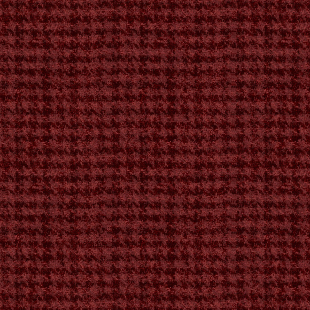 MS Woolies Flannel - Houndstooth - Dark Red