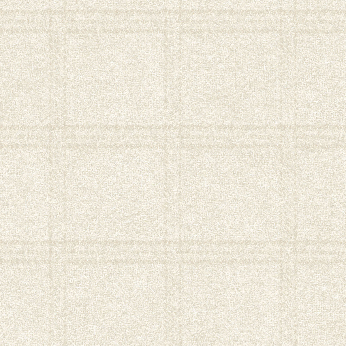 MS Woolies Flannel - Tartan Grid - Cream