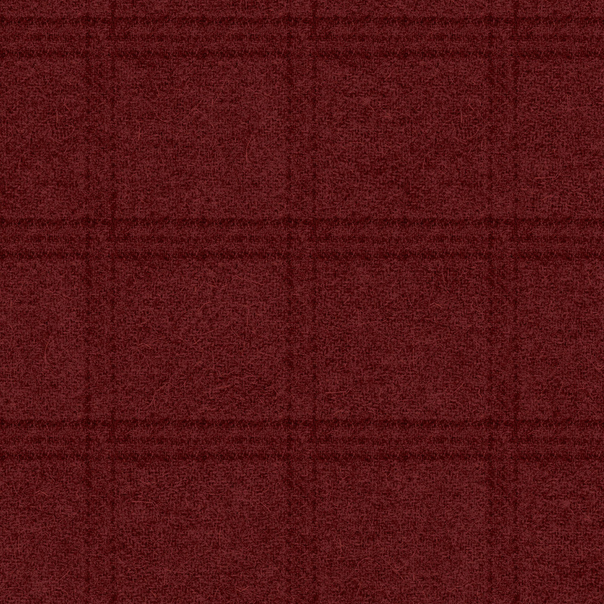 MS Woolies Flannel - Tartan Grid - Deep Red