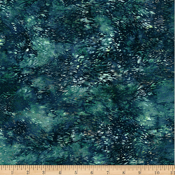 HF Woodland Batiks - Fur Texture - Teal